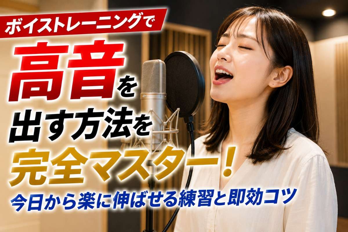 ボイストレーニングで高音を出す方法を完全マスター!今日から楽に伸ばせる練習と即効コツ