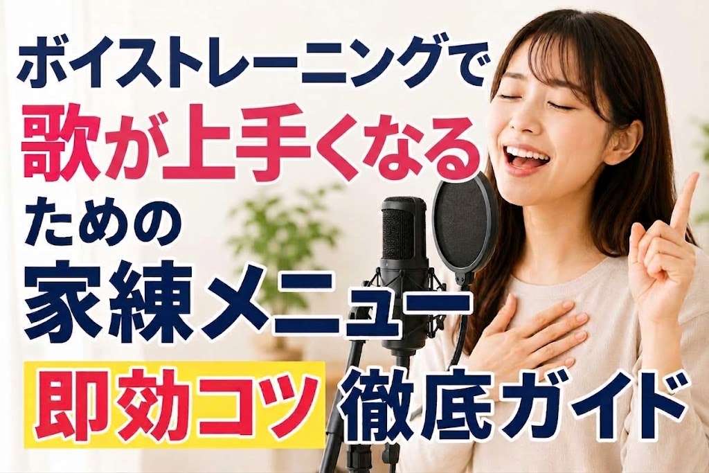 ボイストレーニングで歌が上手くなるための家練メニューや即効コツ徹底ガイド